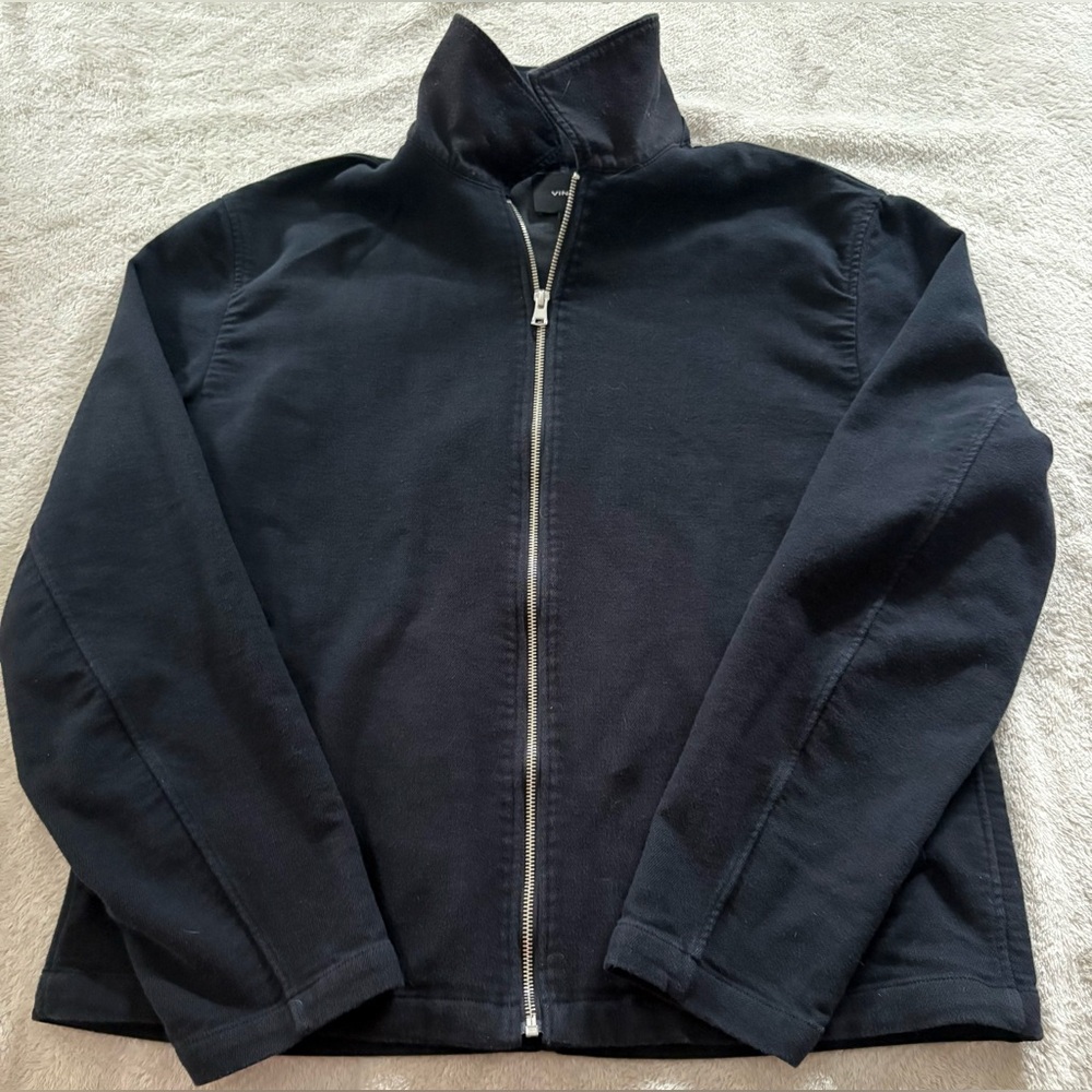 Vince Black Zip-Up Jacket (L)
